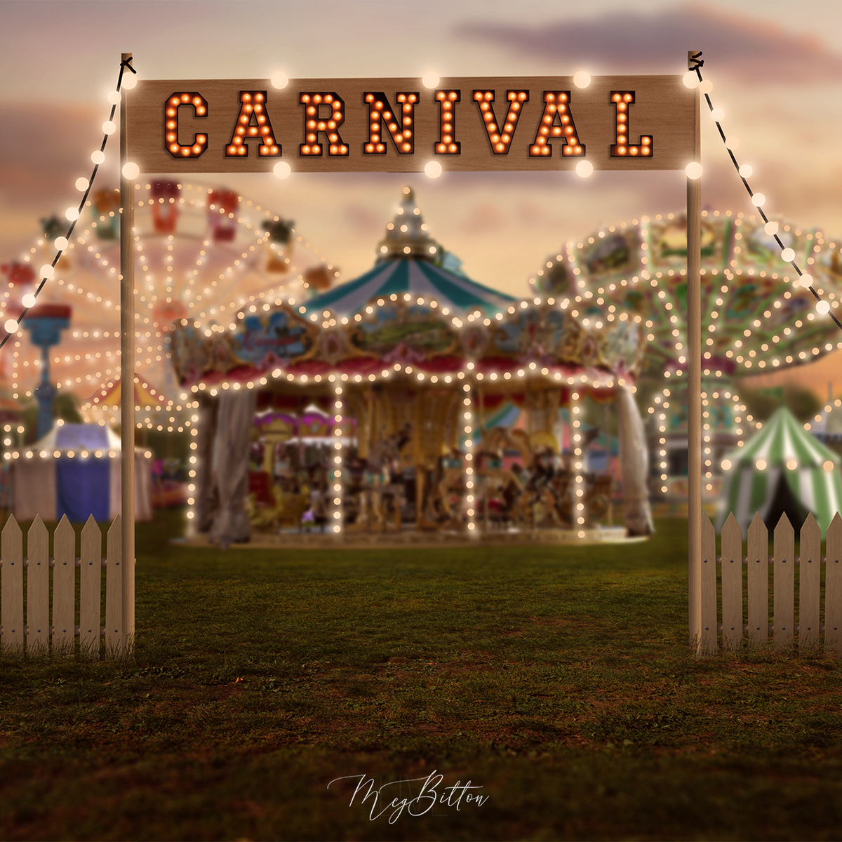 Digital Background: At the Carnival - Meg Bitton Productions