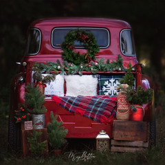 Digital Background: Christmas Truck - Meg Bitton Productions