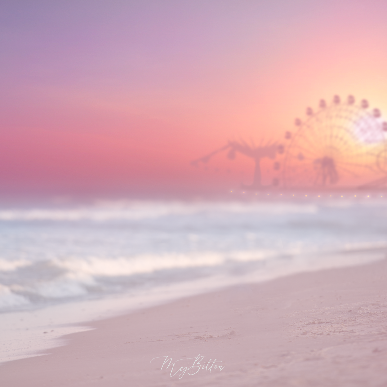 Digital Background: Dreamy Beach - Meg Bitton Productions