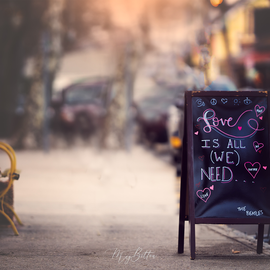 Digital Background: Love Is All We Need - Meg Bitton Productions