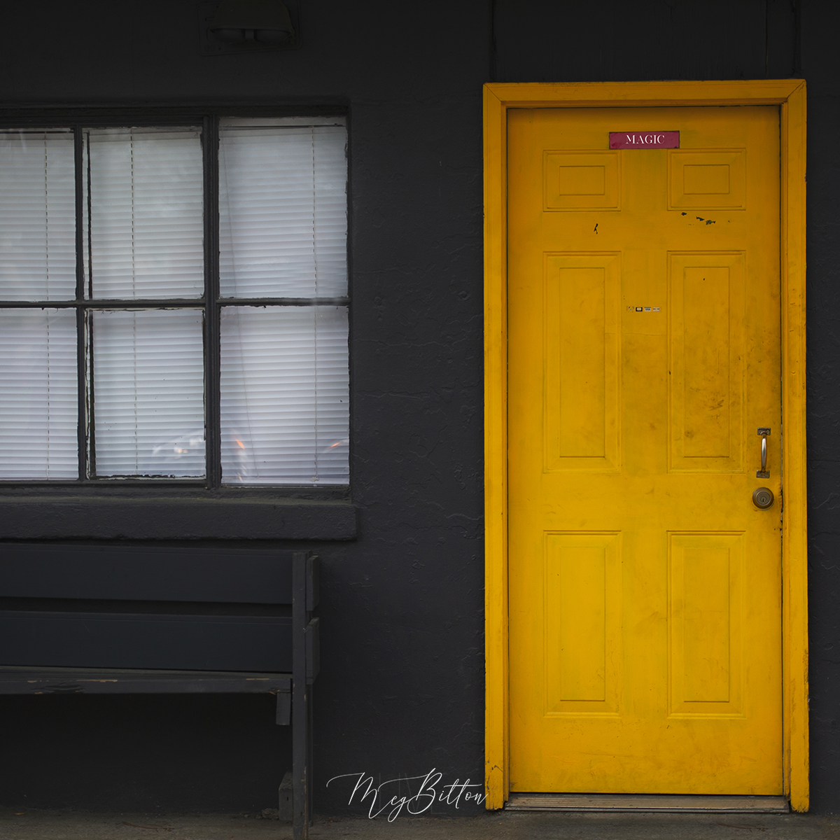 Digital Background: Magic Yellow Door - Meg Bitton Productions