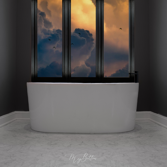 Digital Background: Modern Bath - Meg Bitton Productions