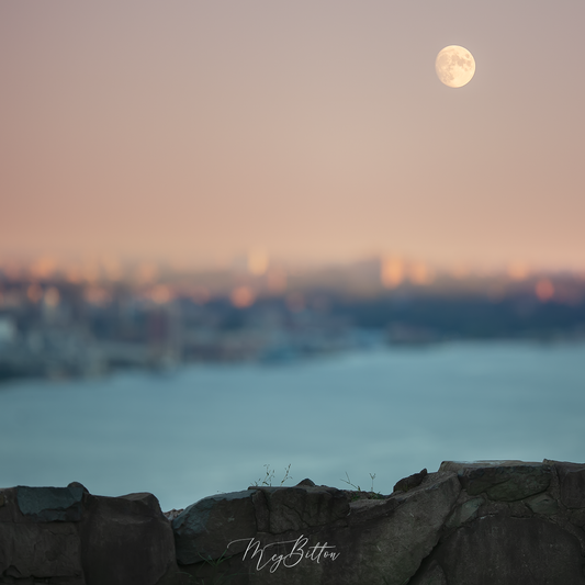 Digital Background: Moon Over Manhattan - Meg Bitton Productions