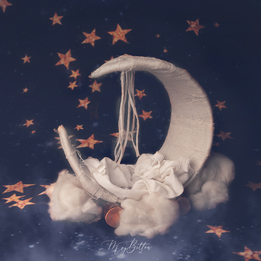 Digital Background: Newborn Moon - Meg Bitton Productions