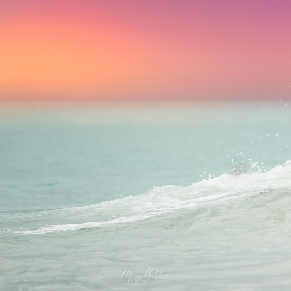 Digital Background: Ocean Sunset - Meg Bitton Productions