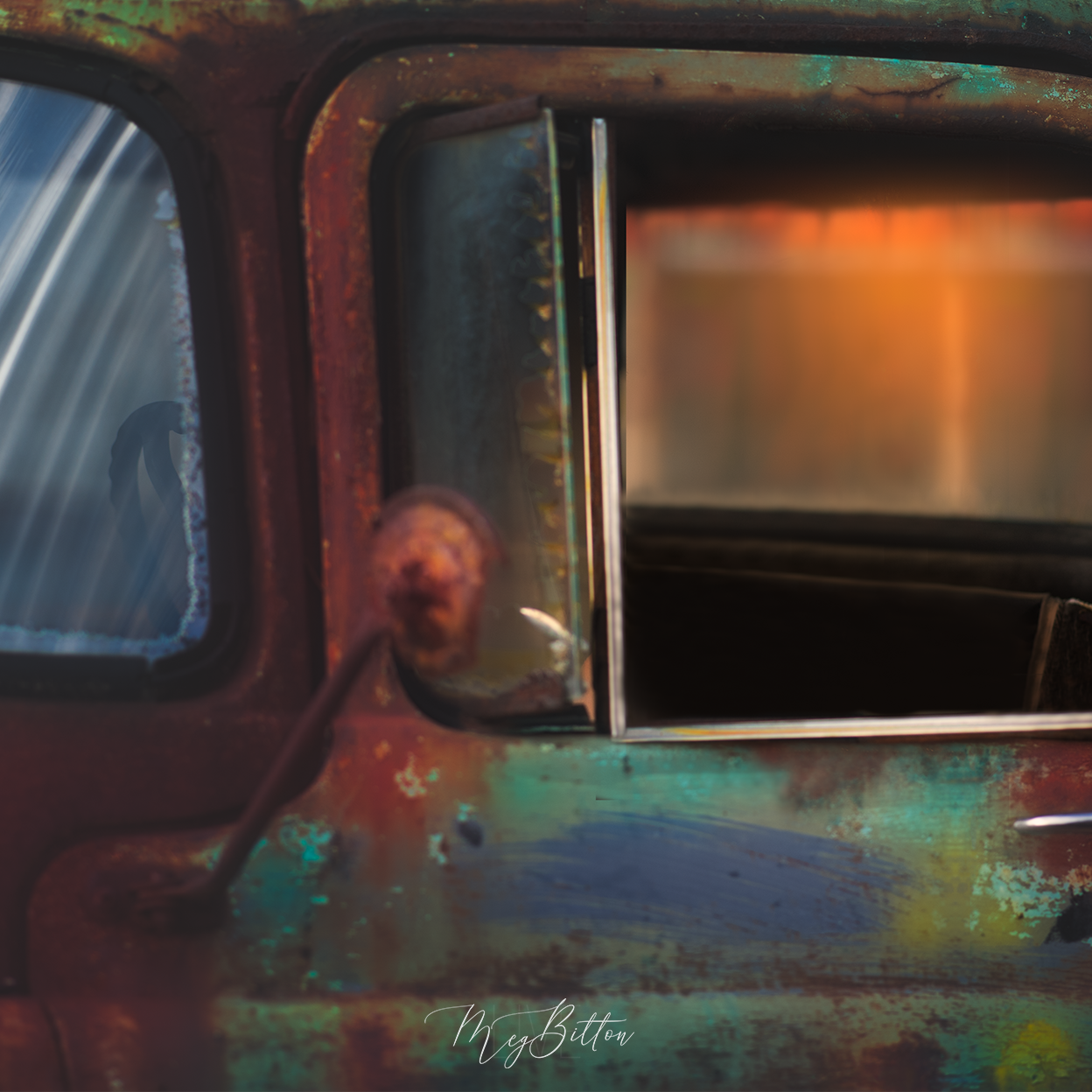 Digital Background: Old Truck - Meg Bitton Productions