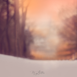 Digital Background: Sunset Mountain Snow - Meg Bitton Productions