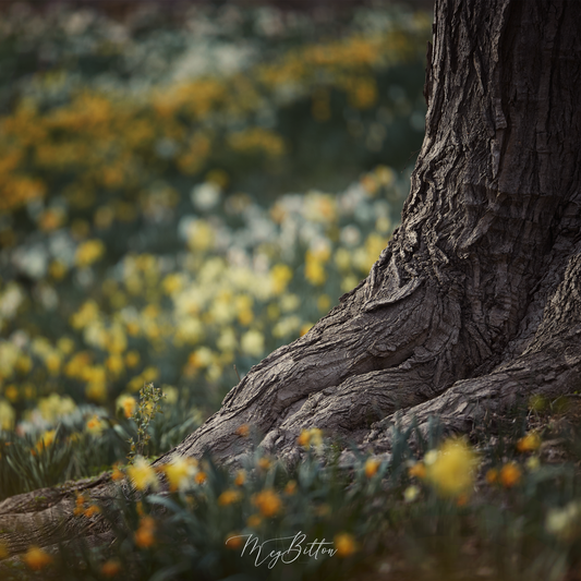 Digital Background: Tree Seat - Meg Bitton Productions