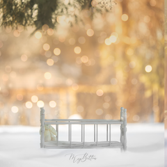 Digital Background: Winter Crib - Meg Bitton Productions