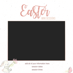 Easter Mini Sessions Marketing Template - Meg Bitton Productions