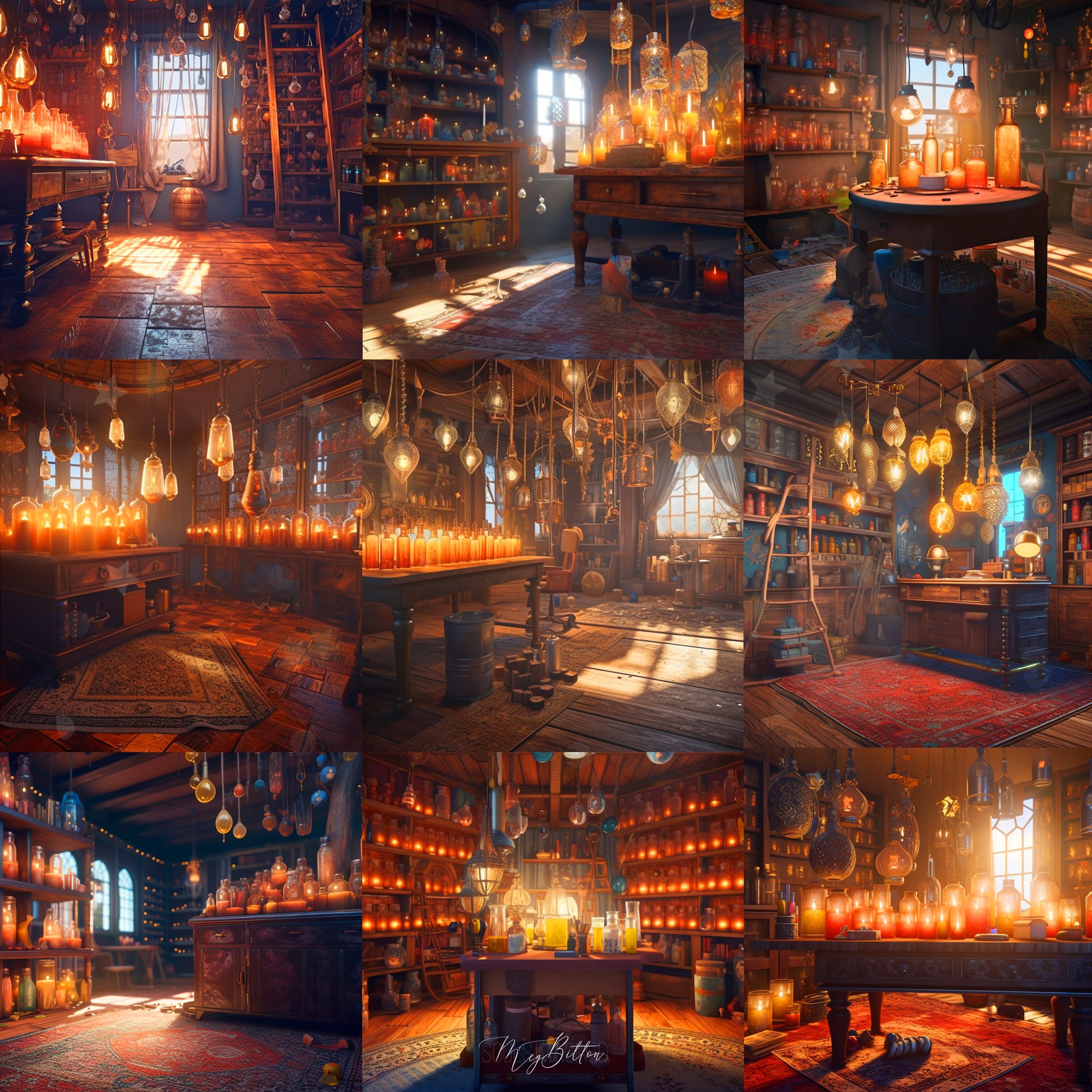 Alchemy Shop Digital Background Bundle