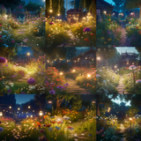 Evening Gardens Digital Background Bundle - Meg Bitton Productions