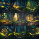 Firefly Forest Digital Background Bundle - Meg Bitton Productions