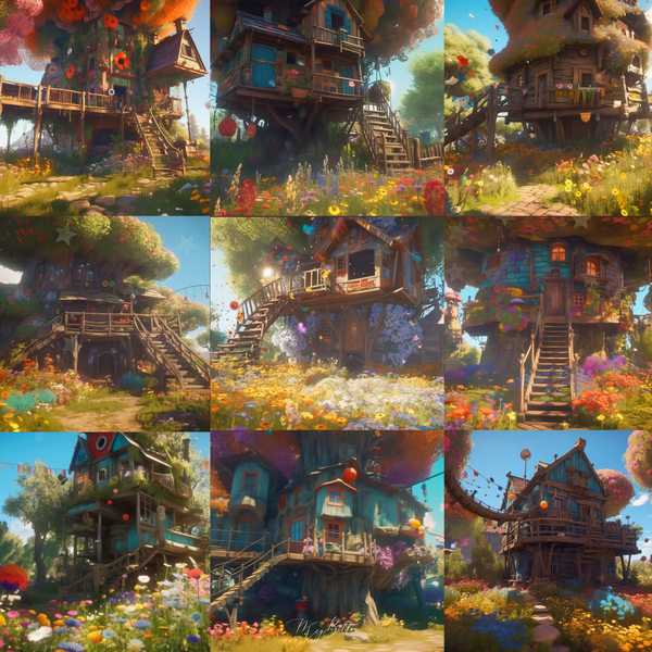 Spring Treehouse Digital Background Bundle – Meg Bitton Productions
