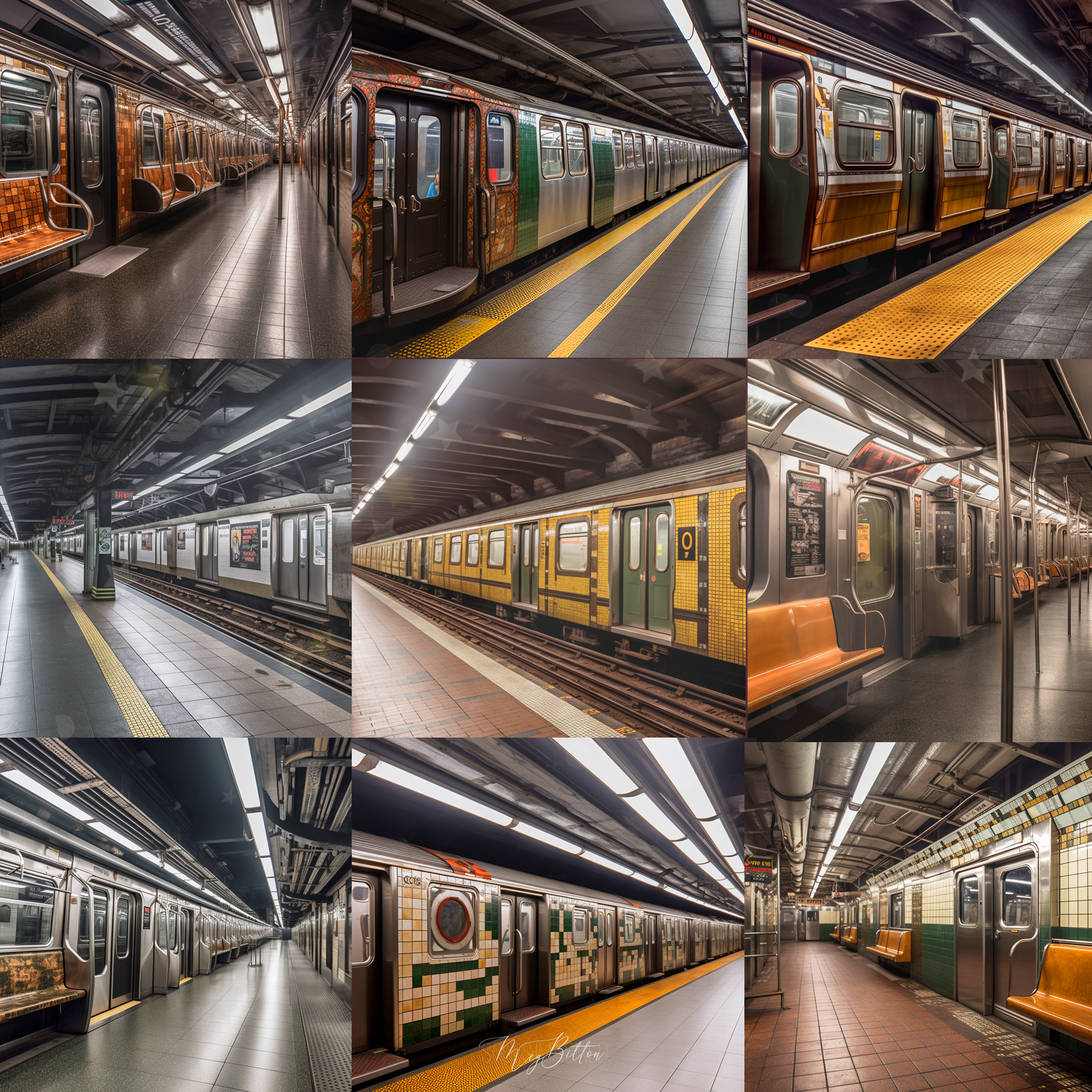 Subway Digital Background Bundle