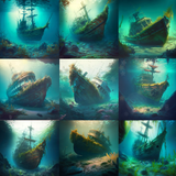 Shipwreck Digital Background Bundle - Meg Bitton Productions