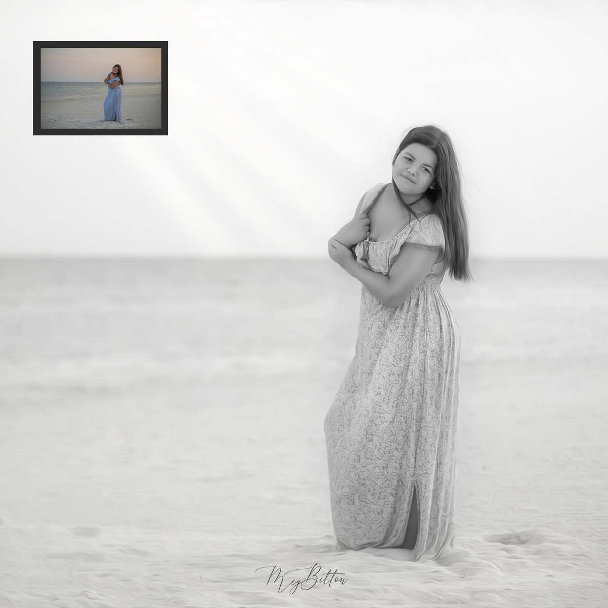 Beach Black and White - Meg Bitton Productions