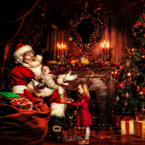 Digital Background: Christmas Wishes - Meg Bitton Productions