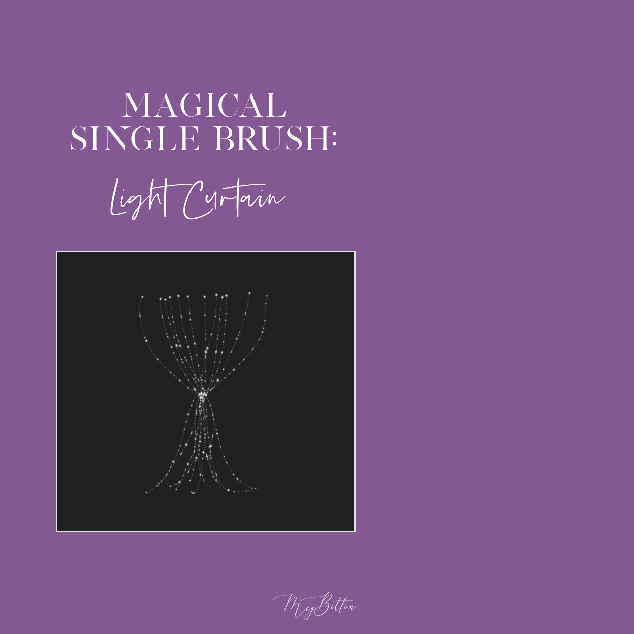 Magical Single Brush - Light Curtain - Meg Bitton Productions
