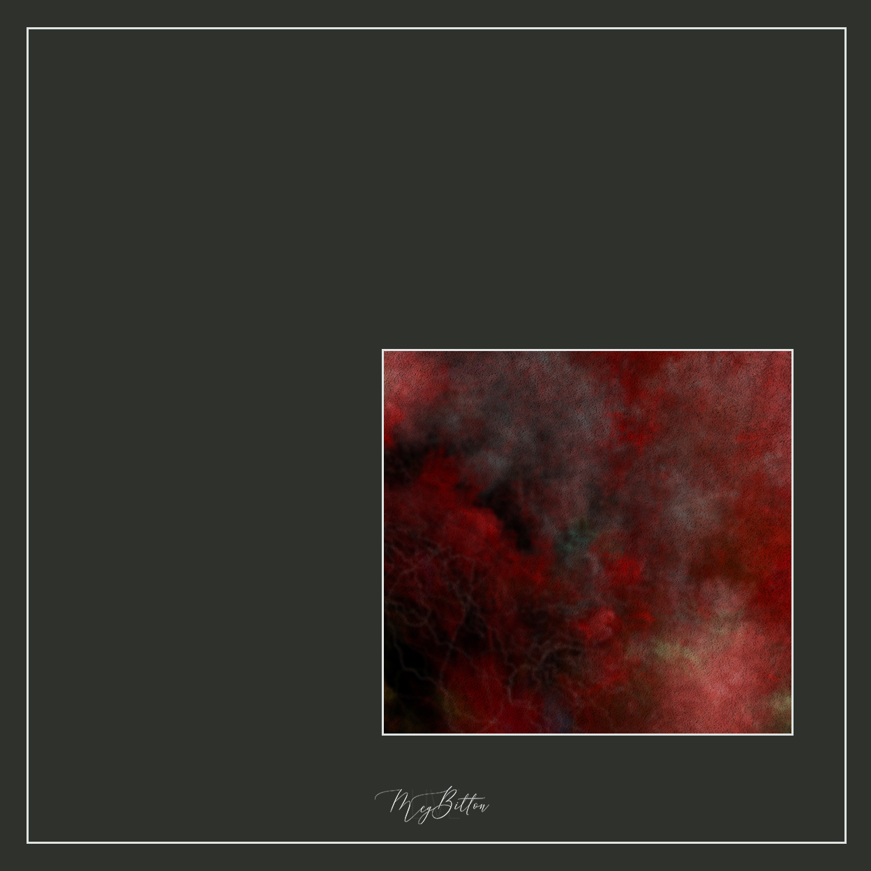 Red Magical Texture Magical Single Texture - Red Fine Art – Meg Bitton Productions