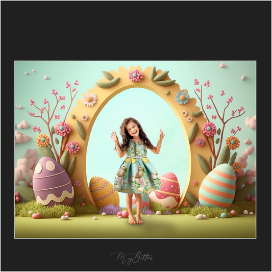 Magical Easter Toddler Dress Overlays - Meg Bitton Productions