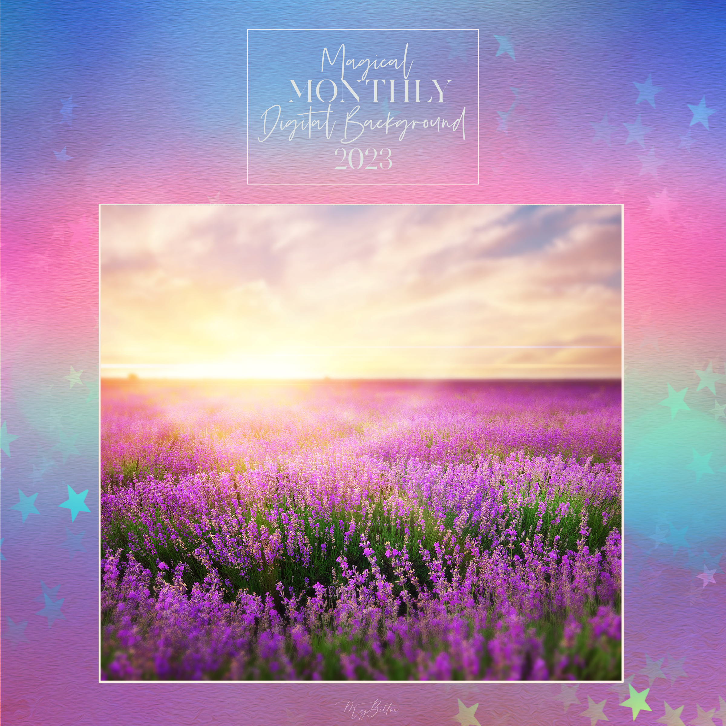 Magical Monthly Digital Background 2023