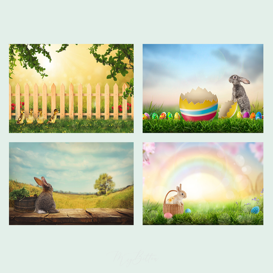 Easter Animals Background Bundle - Meg Bitton Productions