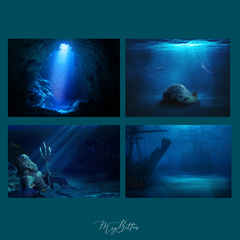Underwater Background Bundle - Meg Bitton Productions