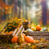 Digital Background: Autumn Crates - Meg Bitton Productions