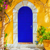 Digital Background: Brilliant Blue Door - Meg Bitton Productions