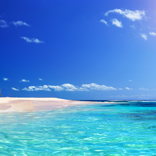 Digital Background: Crystal Blue Waters - Meg Bitton Productions
