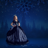 Digital Studio Backdrop: Holiday Blues - Meg Bitton Productions