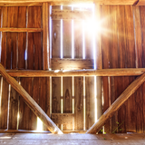 Digital Background: Light Leak Barn - Meg Bitton Productions