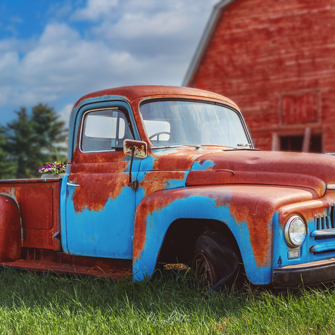 Digital Background: Rusty Truck - Meg Bitton Productions