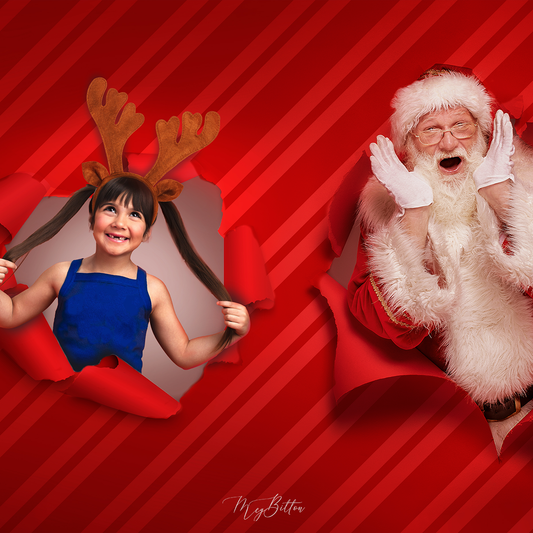 Digital Background: Santa's Surprise - Meg Bitton Productions
