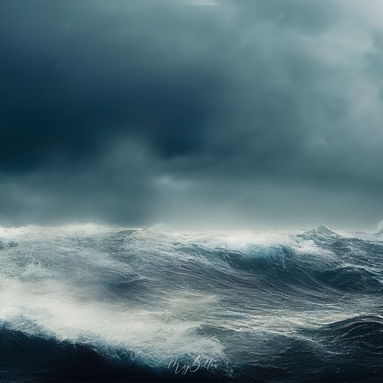 Digital Background: Oceanic Storm - Meg Bitton Productions