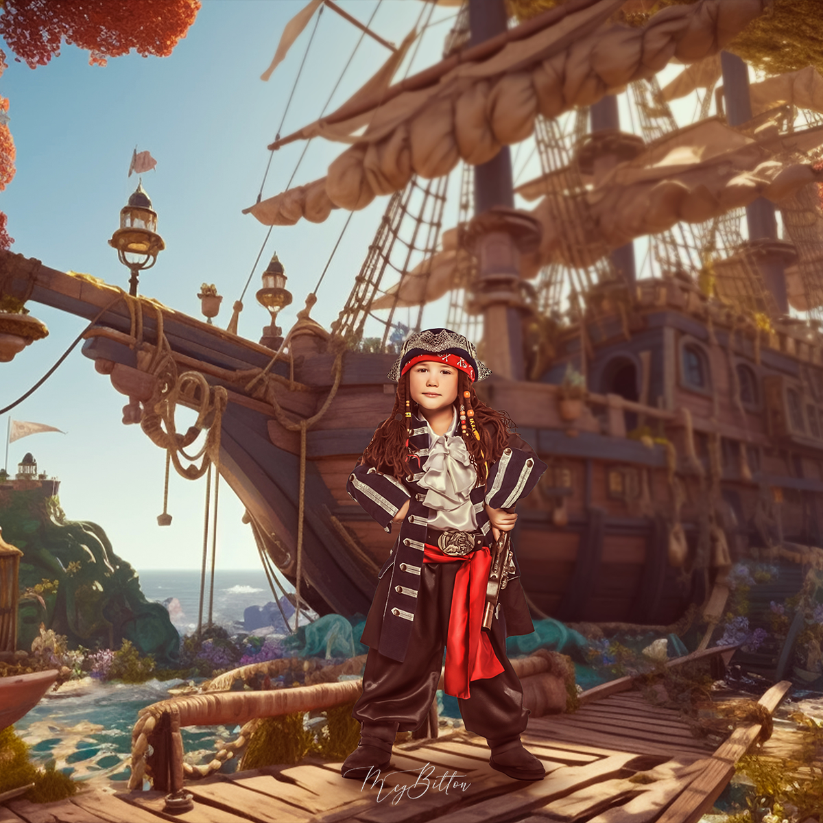 Pirate Simpe Examples Simple Composite Creation - Pirate Ship – Meg Bitton Productions