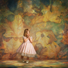 Digital Studio Backdrop: Crisp Autumn Leaves - Meg Bitton Productions