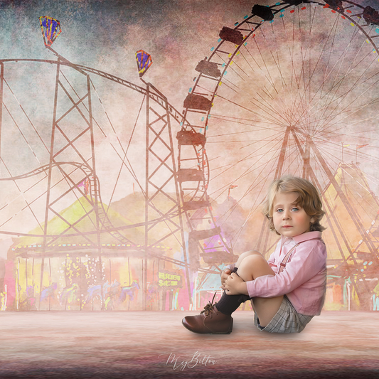 Digital Studio Backdrop: Ferris Wheel - Meg Bitton Productions