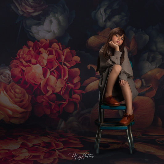 Digital Studio Backdrop: Floral Studio Magic - Meg Bitton Productions