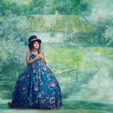 Digital Studio Backdrop: Spring Cabin - Meg Bitton Productions