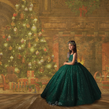 Digital Studio Backdrop: Vintage Christmas - Meg Bitton Productions