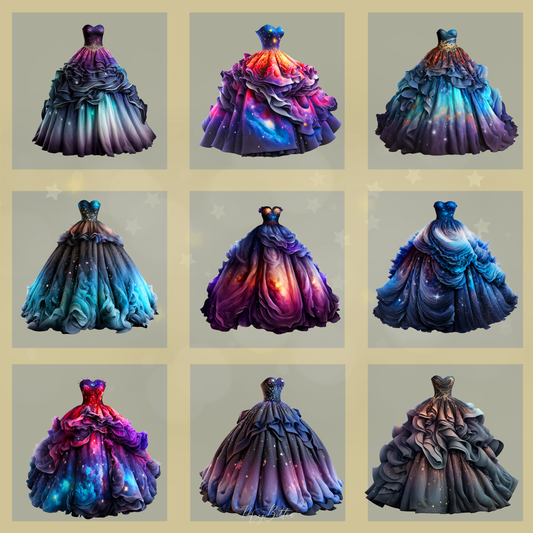 Magical Galaxy Gowns - Meg Bitton Productions