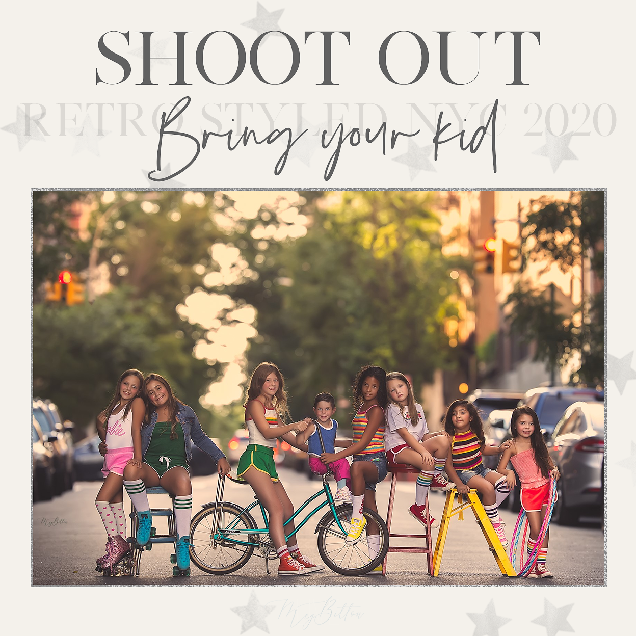 Retro Styled NYC Shoot Out 2020 - Bring Your Own Kid - Meg Bitton Productions
