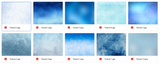 Magical Frosty Blues Textures - Meg Bitton Productions