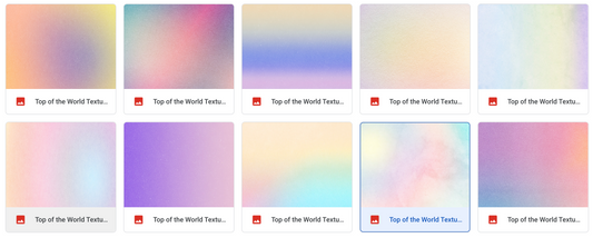Magical Top of the World Textures - Meg Bitton Productions