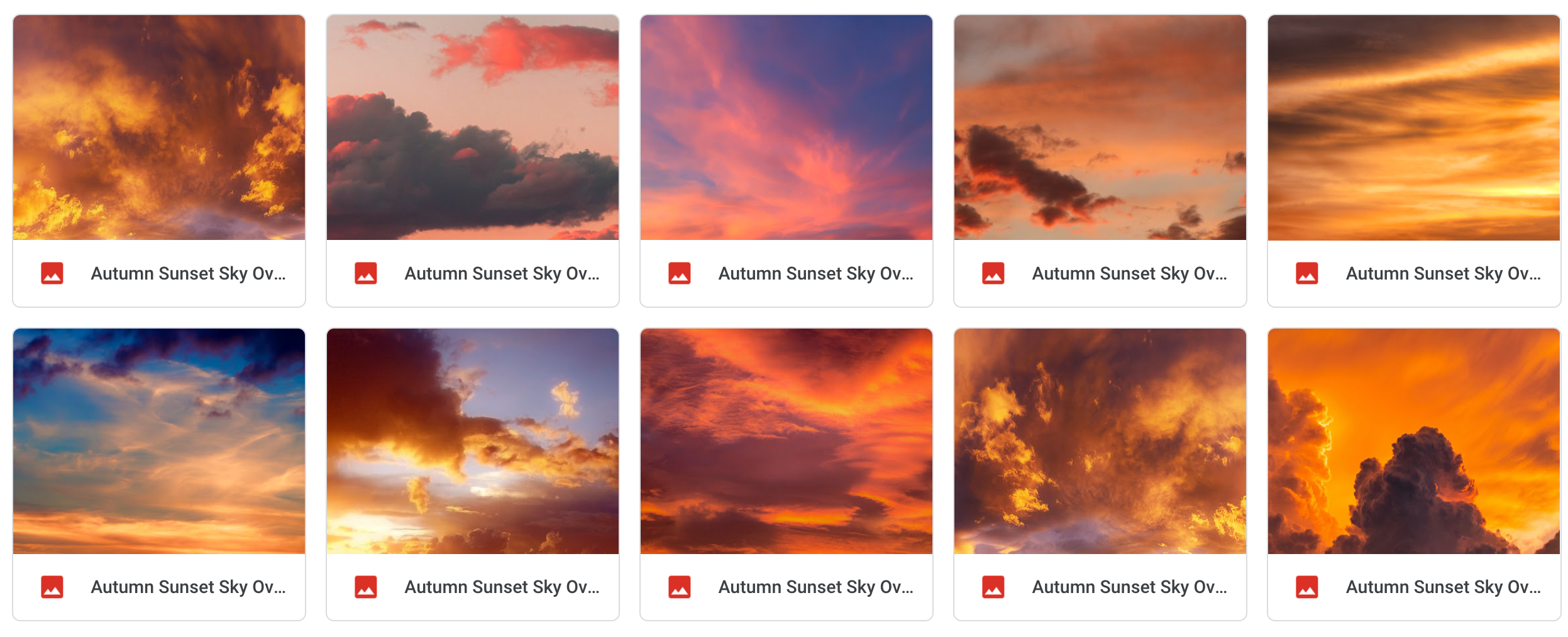 Magical Autumn Sunset Overlays - Meg Bitton Productions