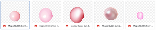 Magical Bubble Gum Overlays - Meg Bitton Productions