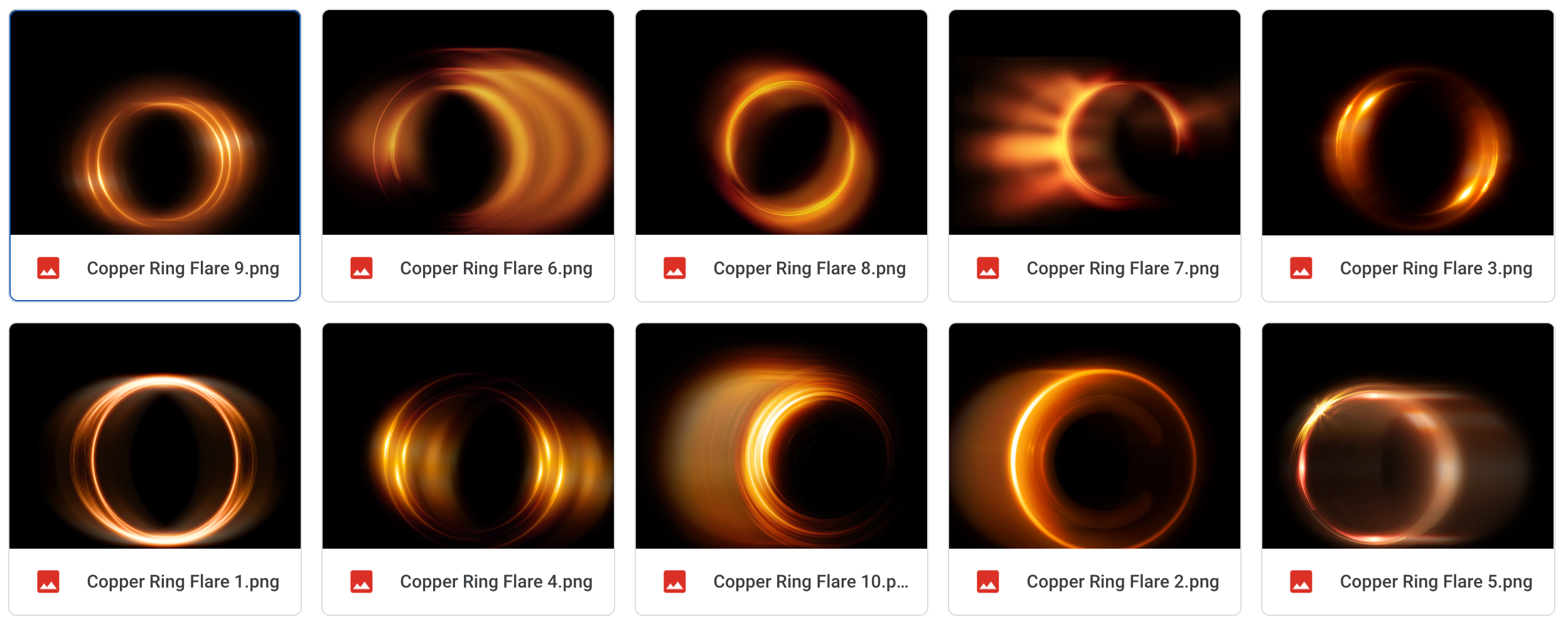 Magical Copper Ring Flares - Meg Bitton Productions