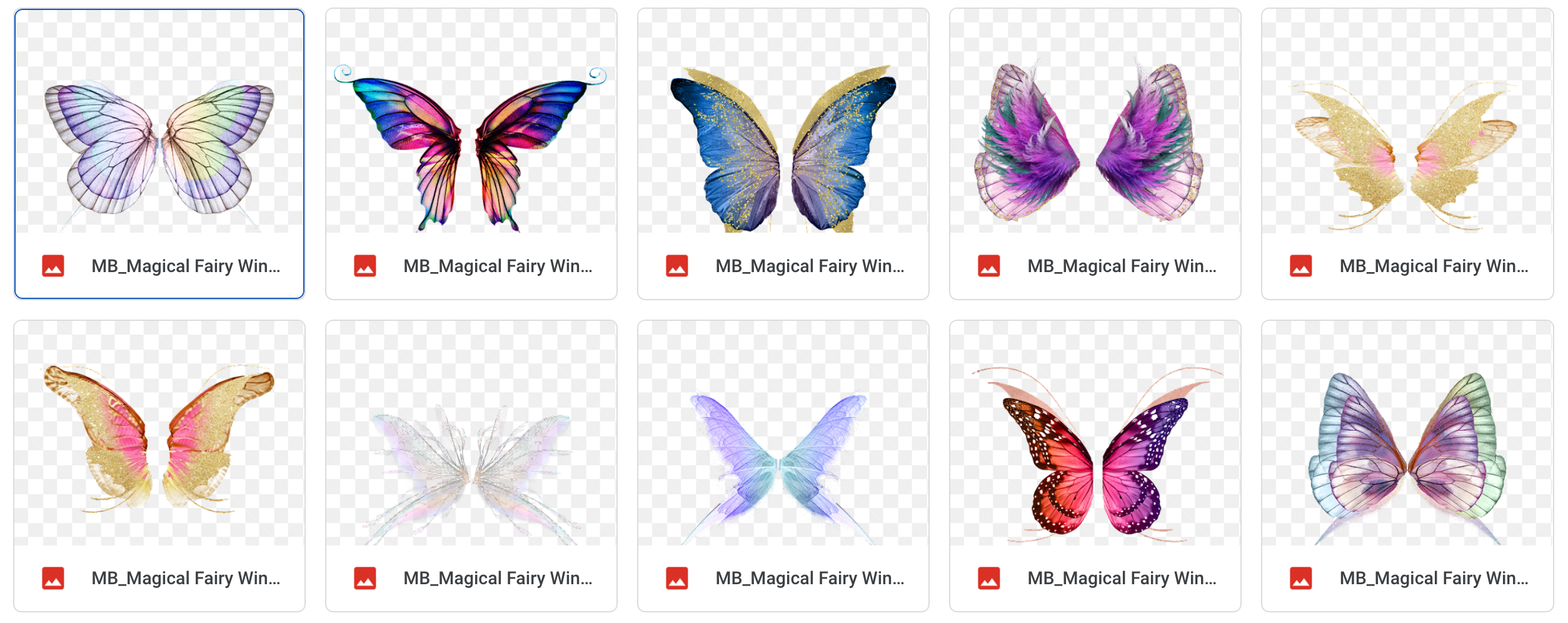 Magical Fairy Wing Overlays - Meg Bitton Productions